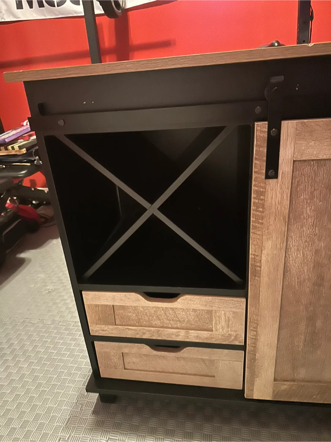 Gray Sectional Sofa, table, and bar image indicator(9)