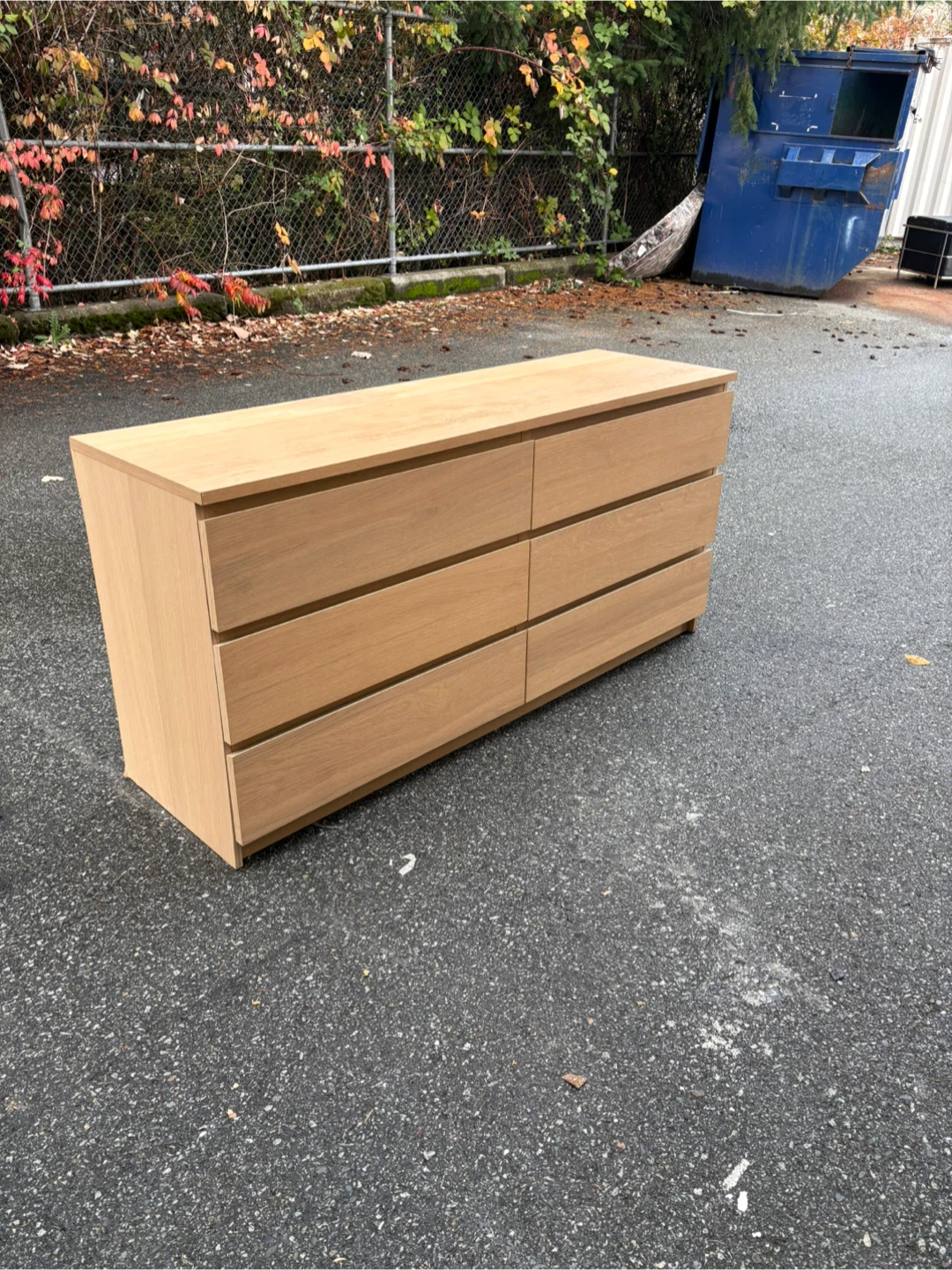 Wood 6-Drawer Dresser