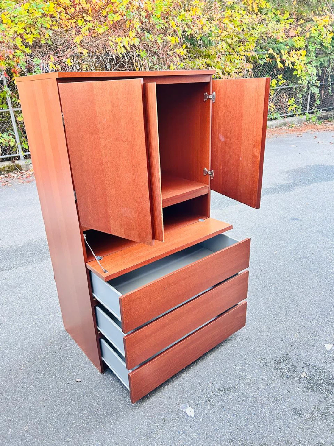 Wooden Wardrobe with Drawers - photo 5