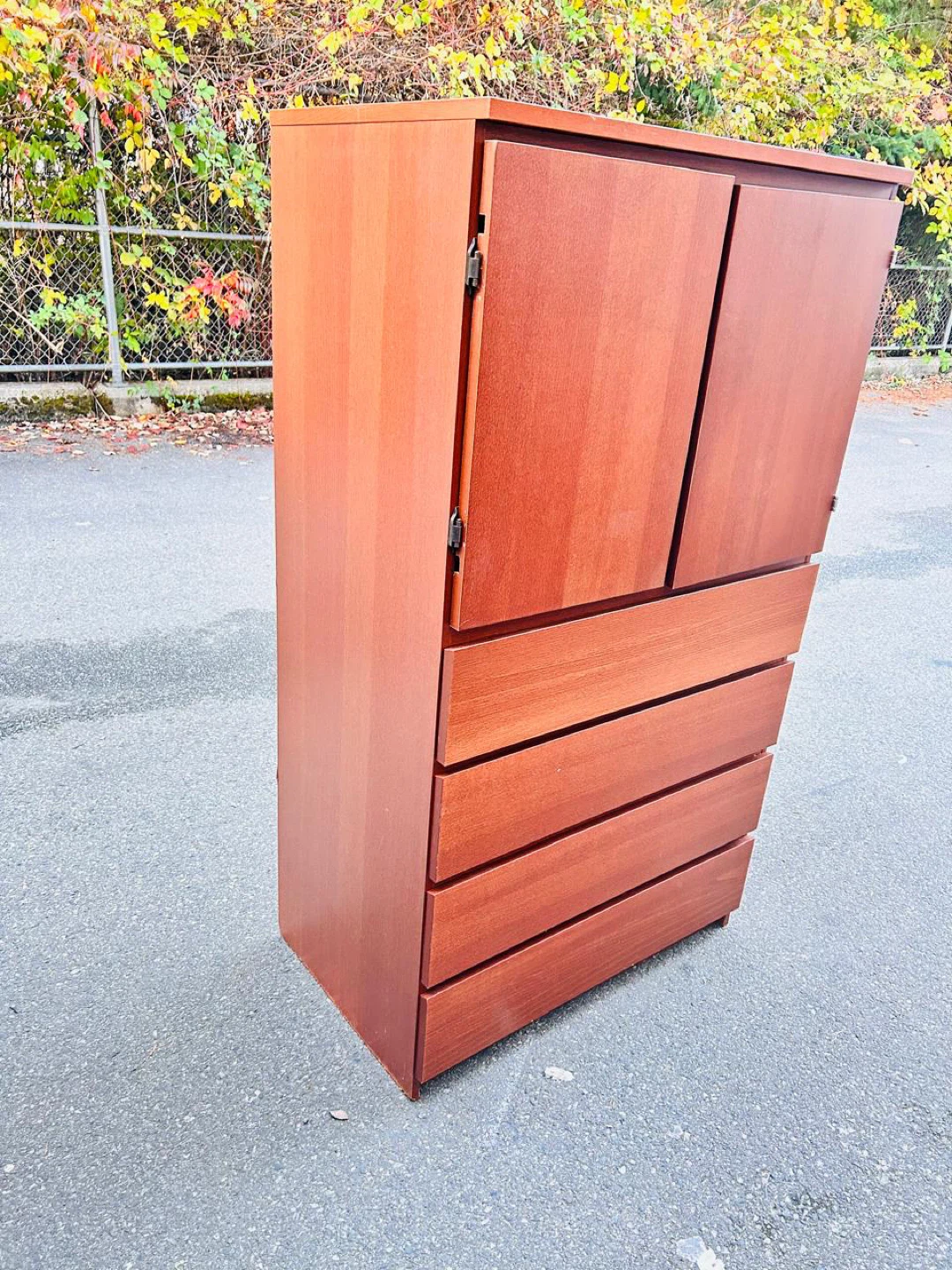 Wooden Wardrobe with Drawers - photo 4