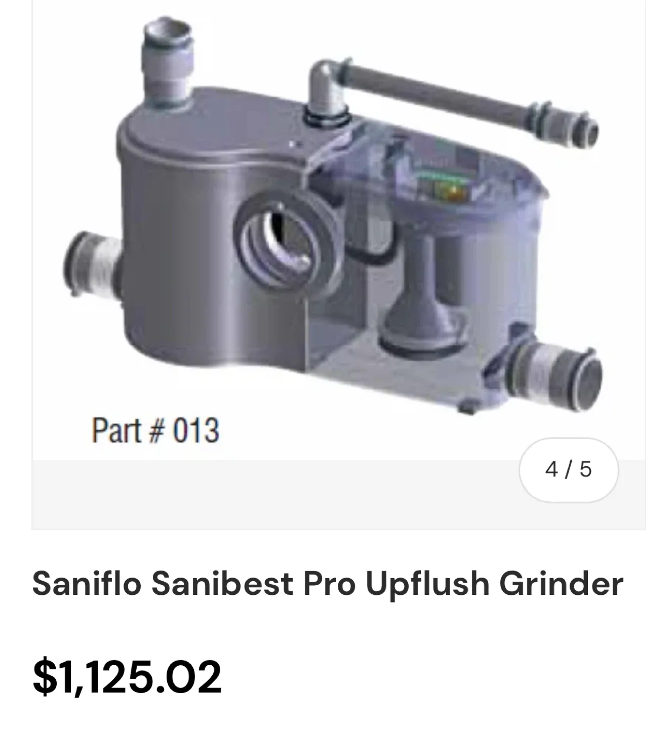 Saniflo Sanibest Pro Upflush Grinder