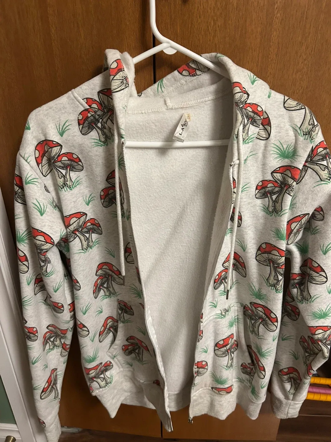 mushroom zip up