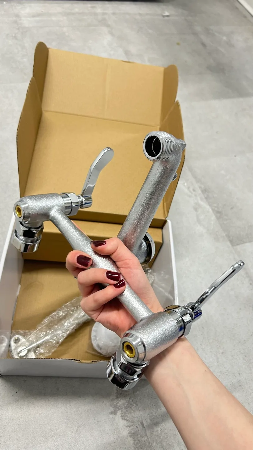 BRAND NEW FAUCET Mainline Two Handle Mop Sink Faucet image indicator(7)