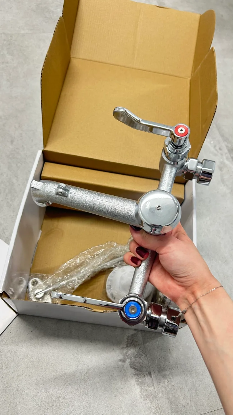 BRAND NEW FAUCET Mainline Two Handle Mop Sink Faucet image indicator(5)