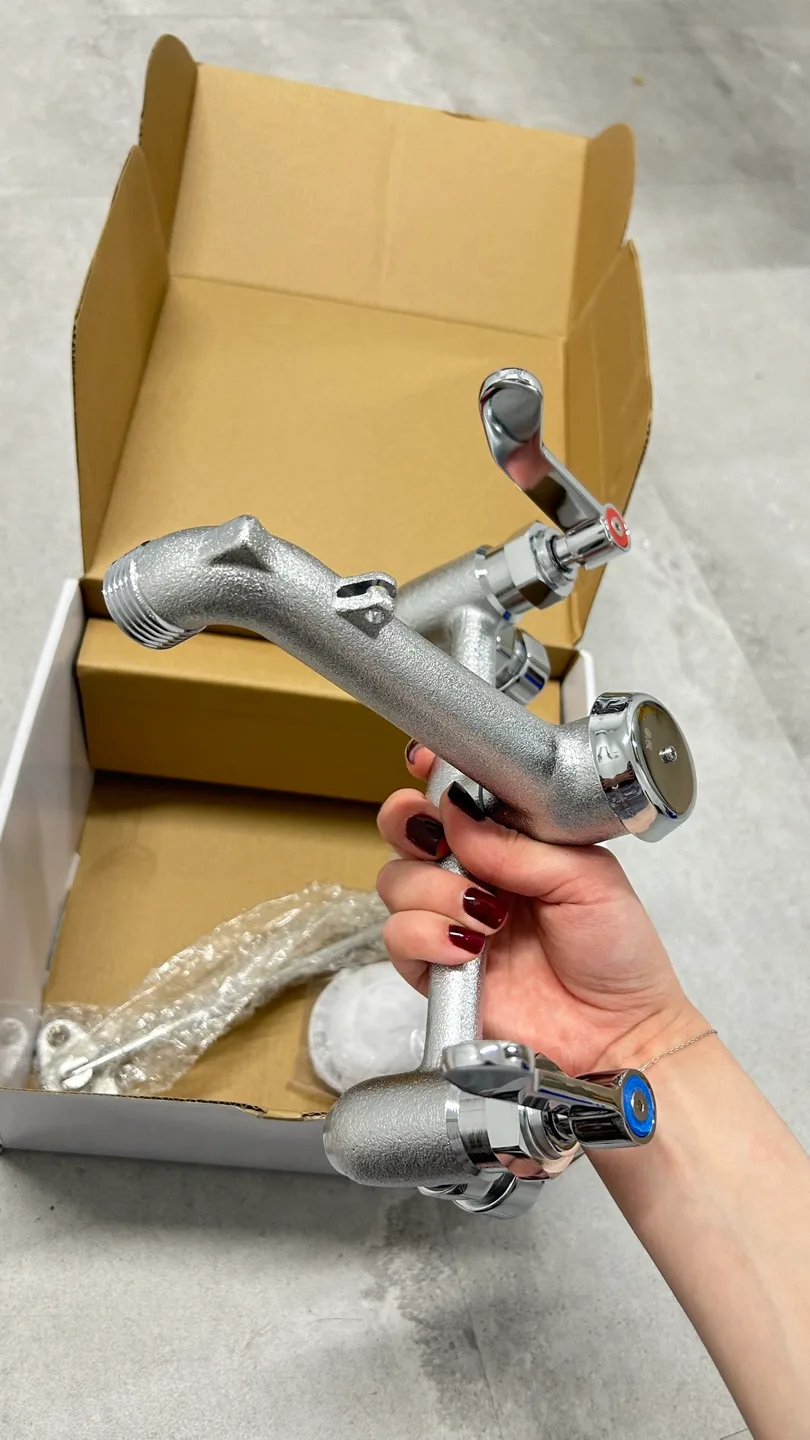 BRAND NEW FAUCET Mainline Two Handle Mop Sink Faucet image indicator(6)