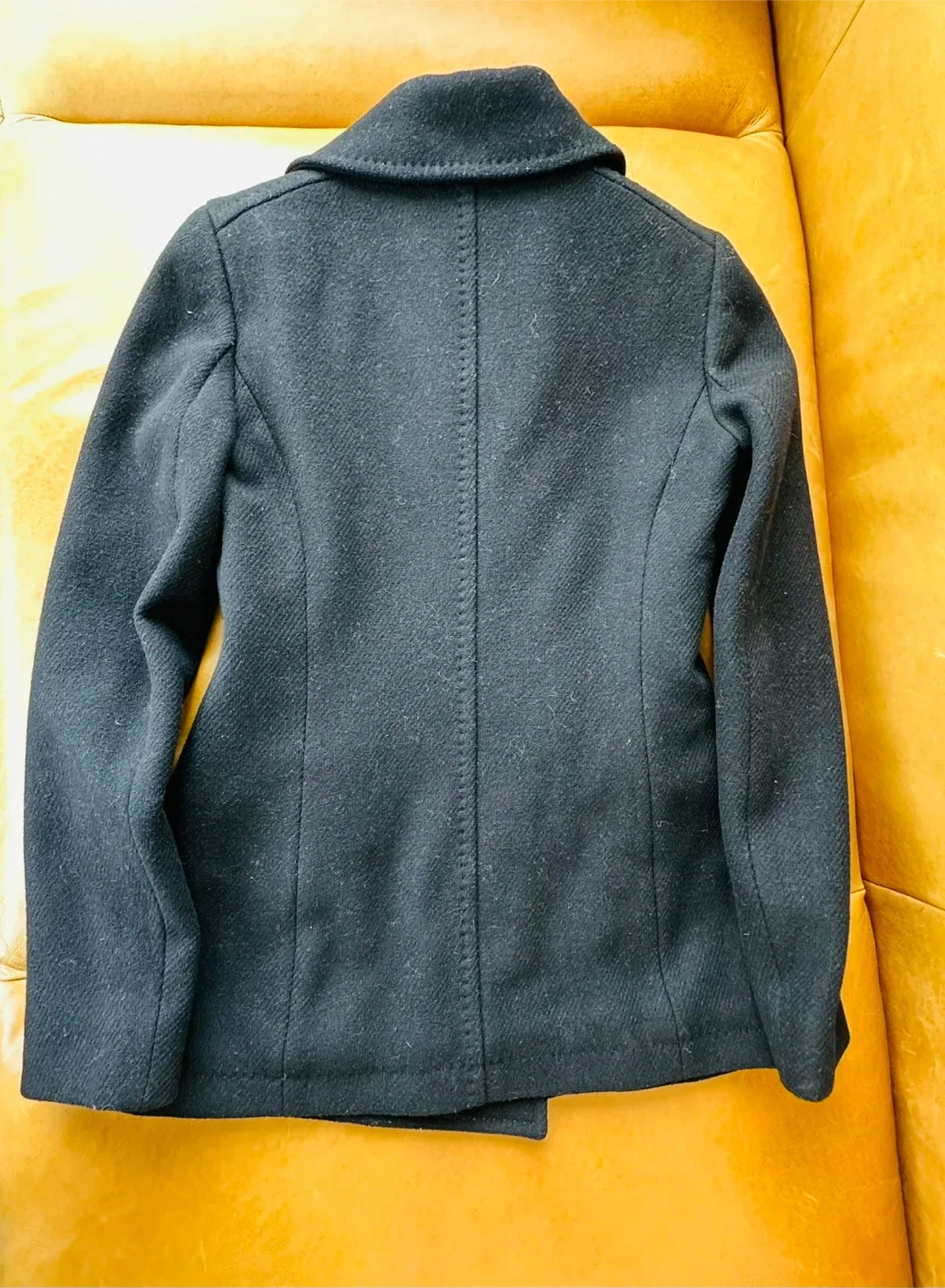 Aritzia-WilfredFree BlackWool Blend Peacoat small-$40 image indicator(3)