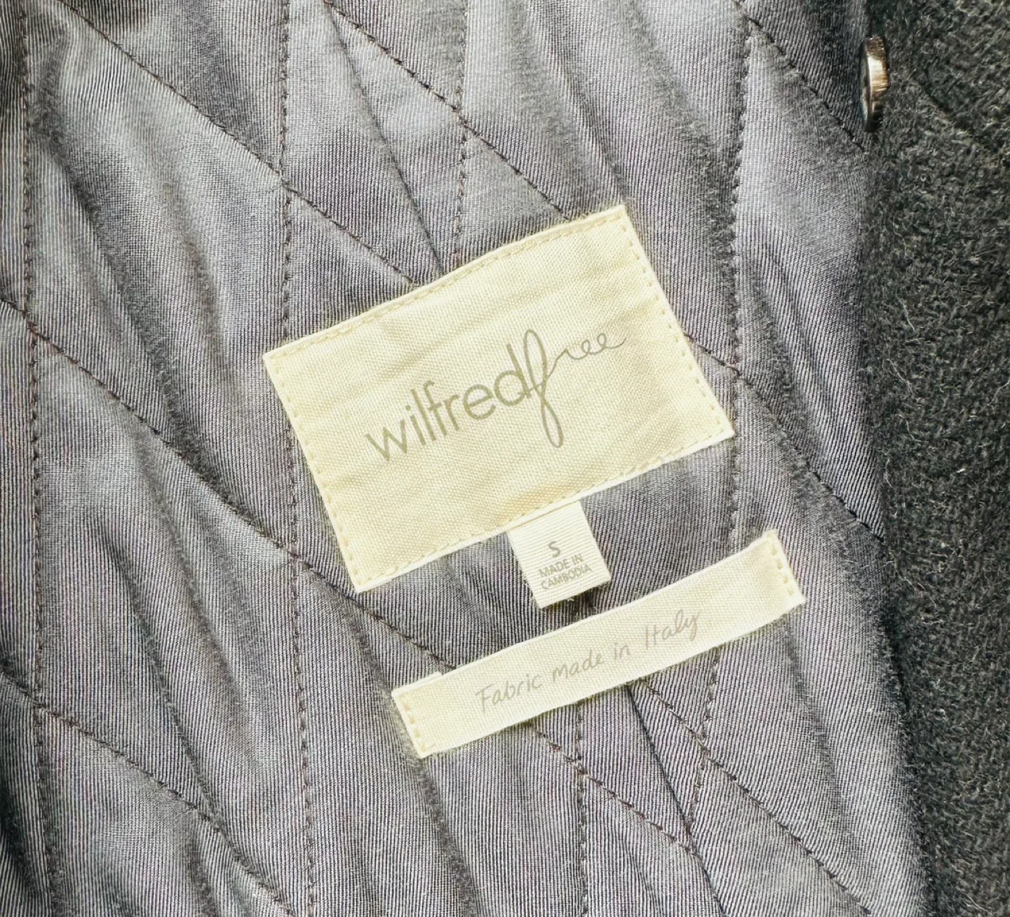 Aritzia-WilfredFree BlackWool Blend Peacoat small-$40 image indicator(5)