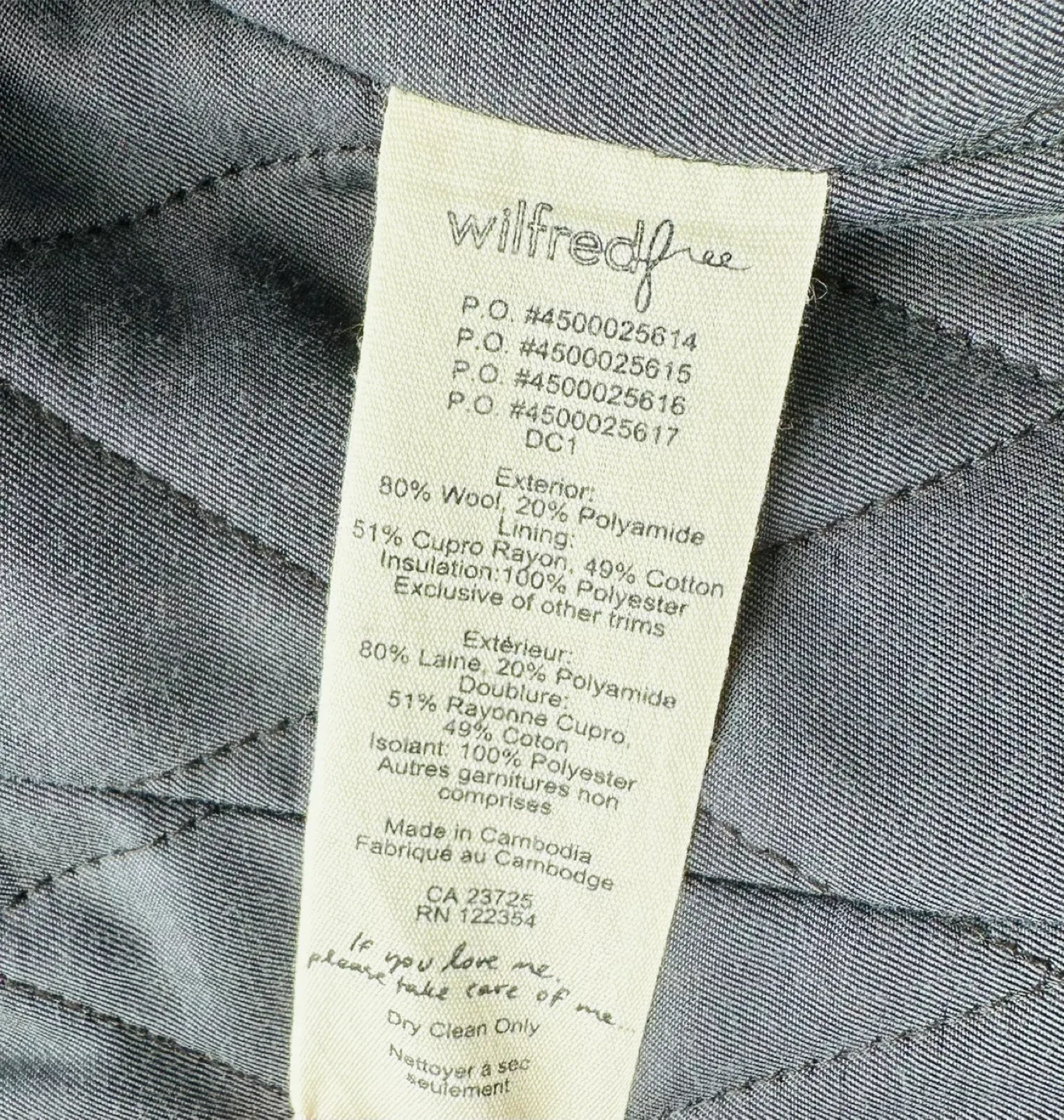 Aritzia-WilfredFree BlackWool Blend Peacoat small-$40 image indicator(4)