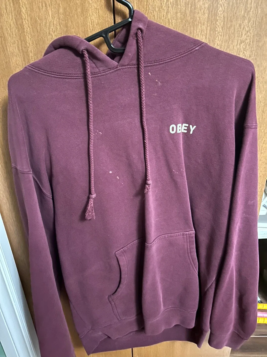 Obey Burgundy Hoodie