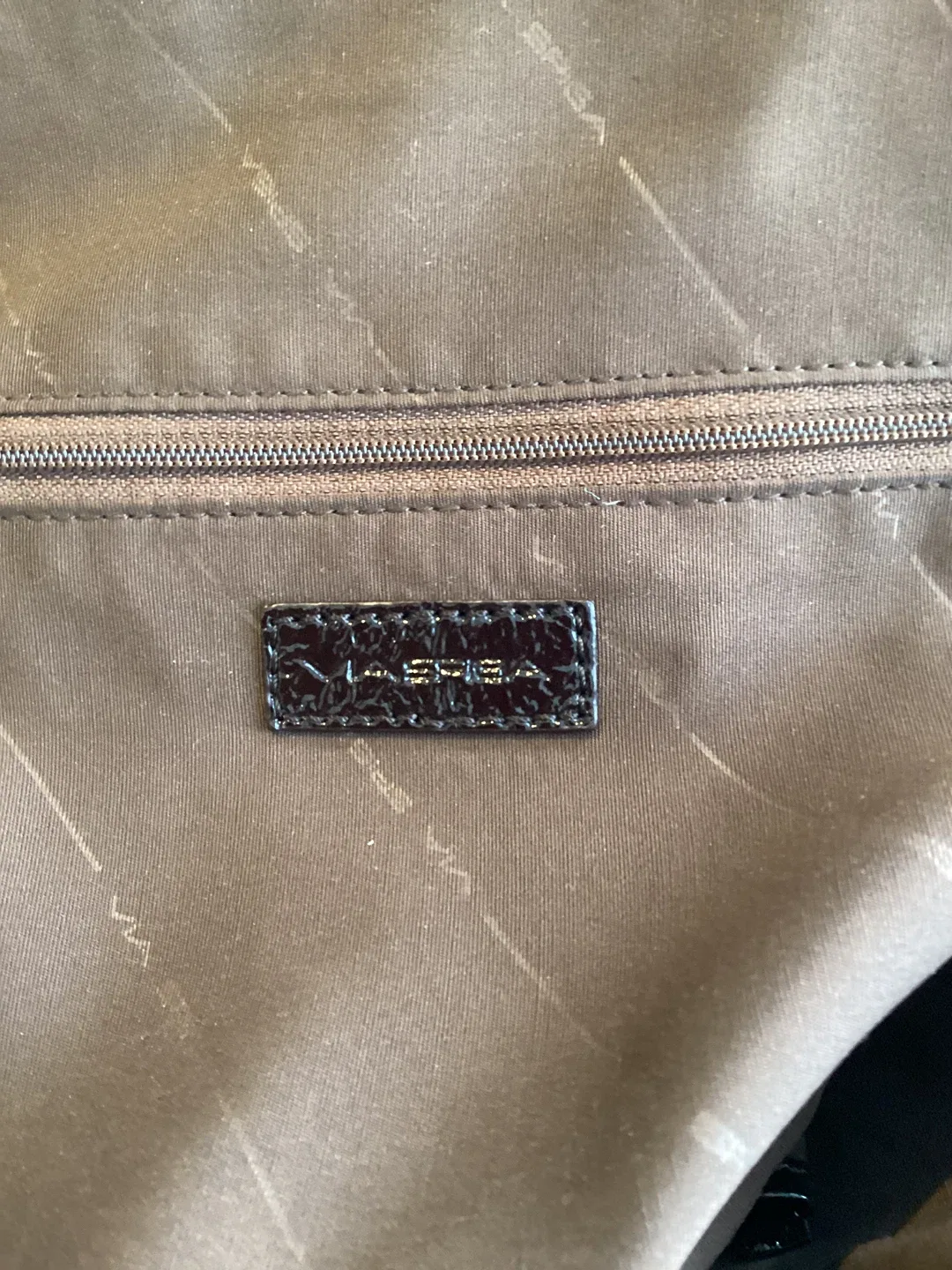 VIA SPIGA SUEDE/PATENT BROWN HANDBAG image indicator(4)