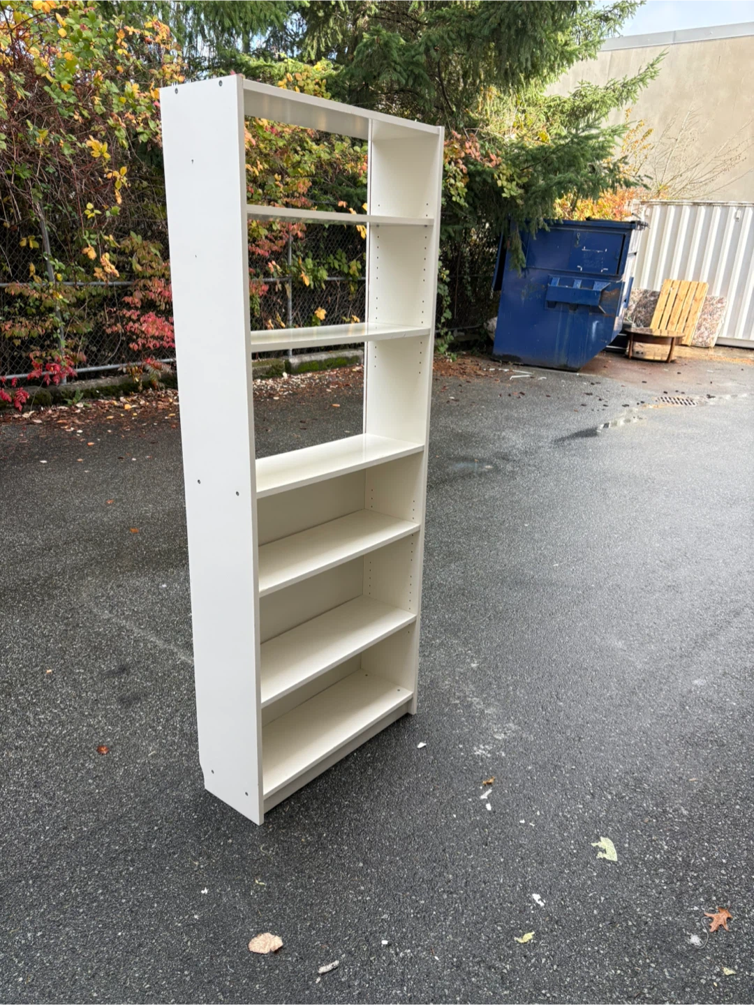 White Shelf Unit - Bookcase - photo 2