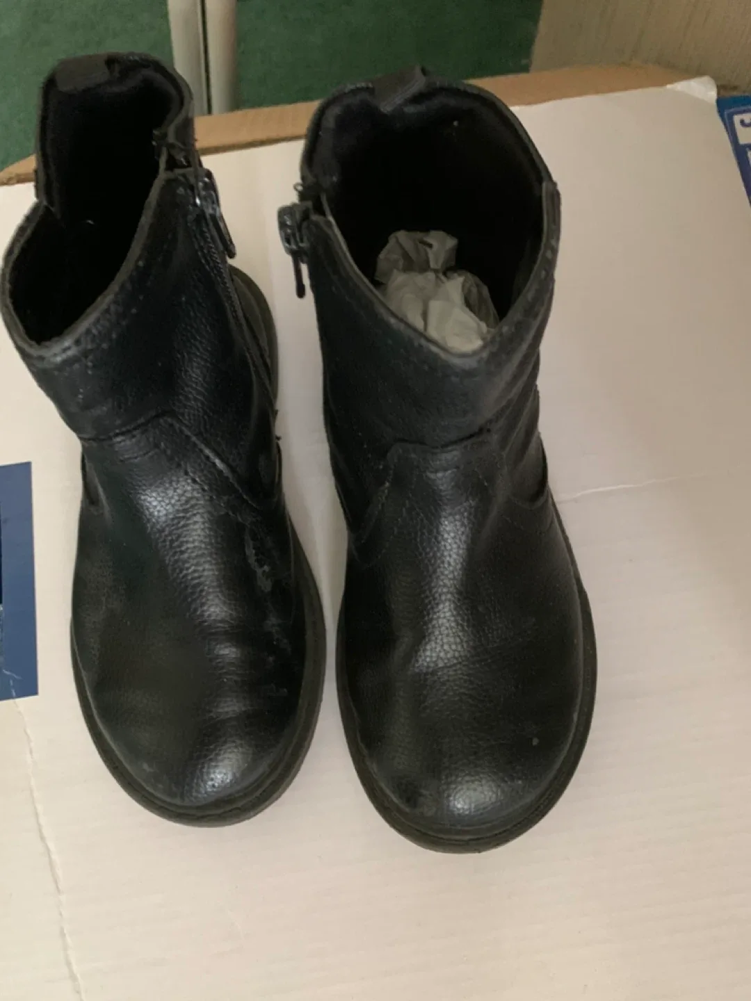 True Black V2 2 Biker Boots - Size 10 thumbnail