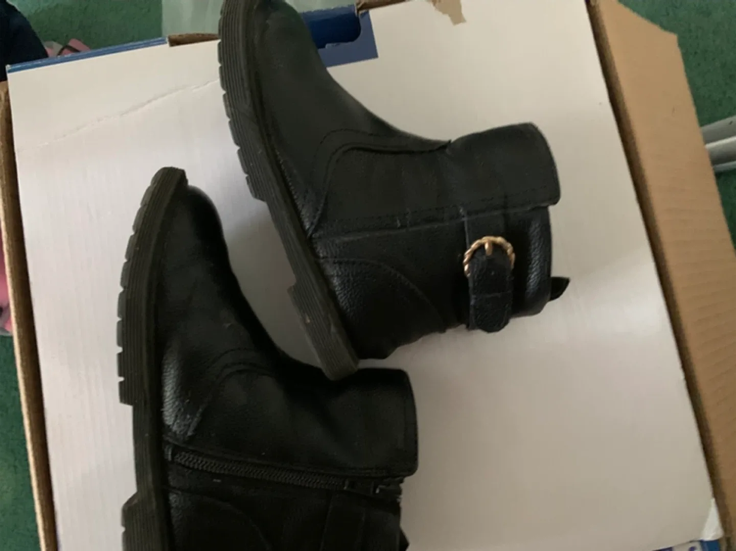 True Black V2 2 Biker Boots - Size 10 image indicator(2)