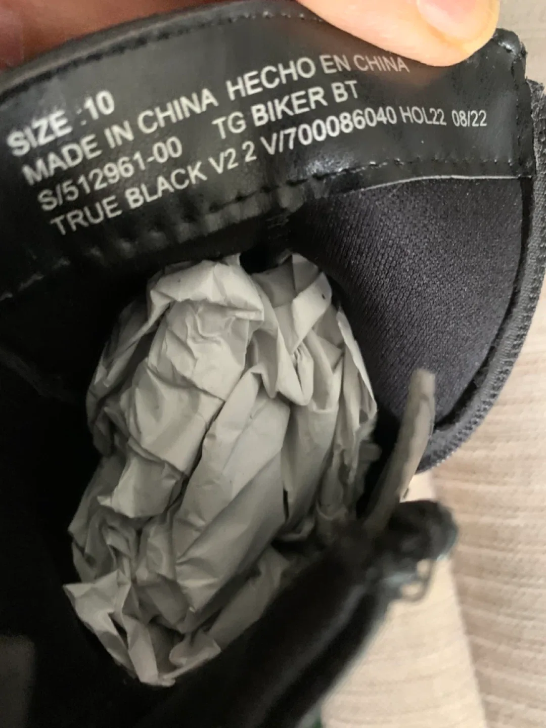 True Black V2 2 Biker Boots - Size 10 image indicator(4)