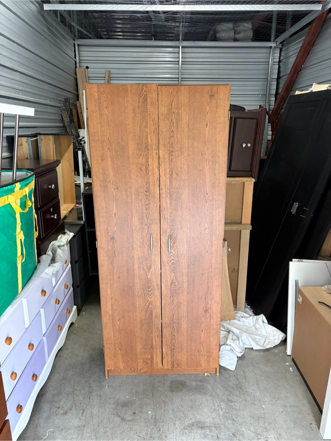 Wooden Wardrobe with Shelves - photo 5