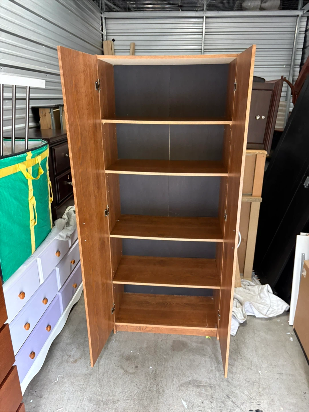Wooden Wardrobe with Shelves - photo 4