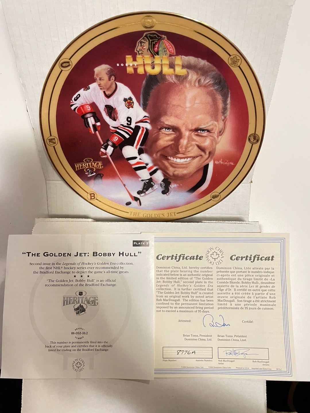 Legends of Hockey's Golden Era Collection Plates - photo 2