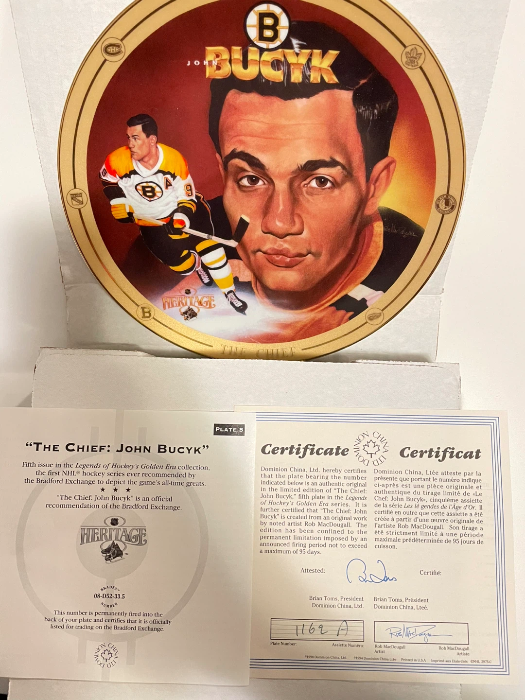 Legends of Hockey's Golden Era Collection Plates - photo 5