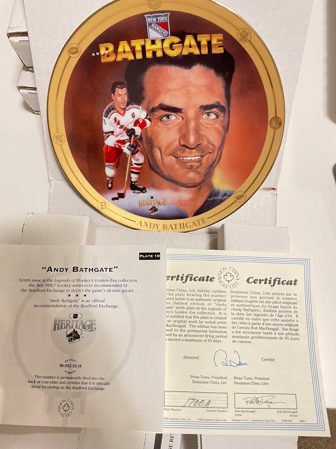Legends of Hockey's Golden Era Collection Plates image indicator(10)