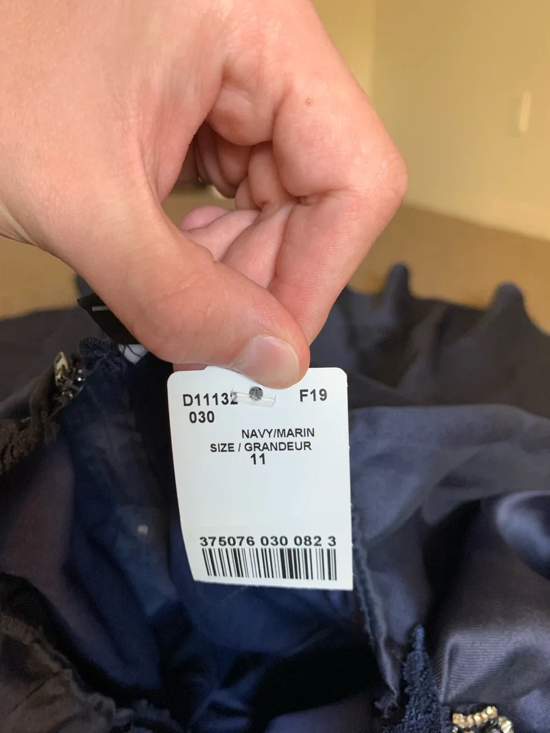 Le Chateau Navy Blue Dress - Size 11 image indicator(4)