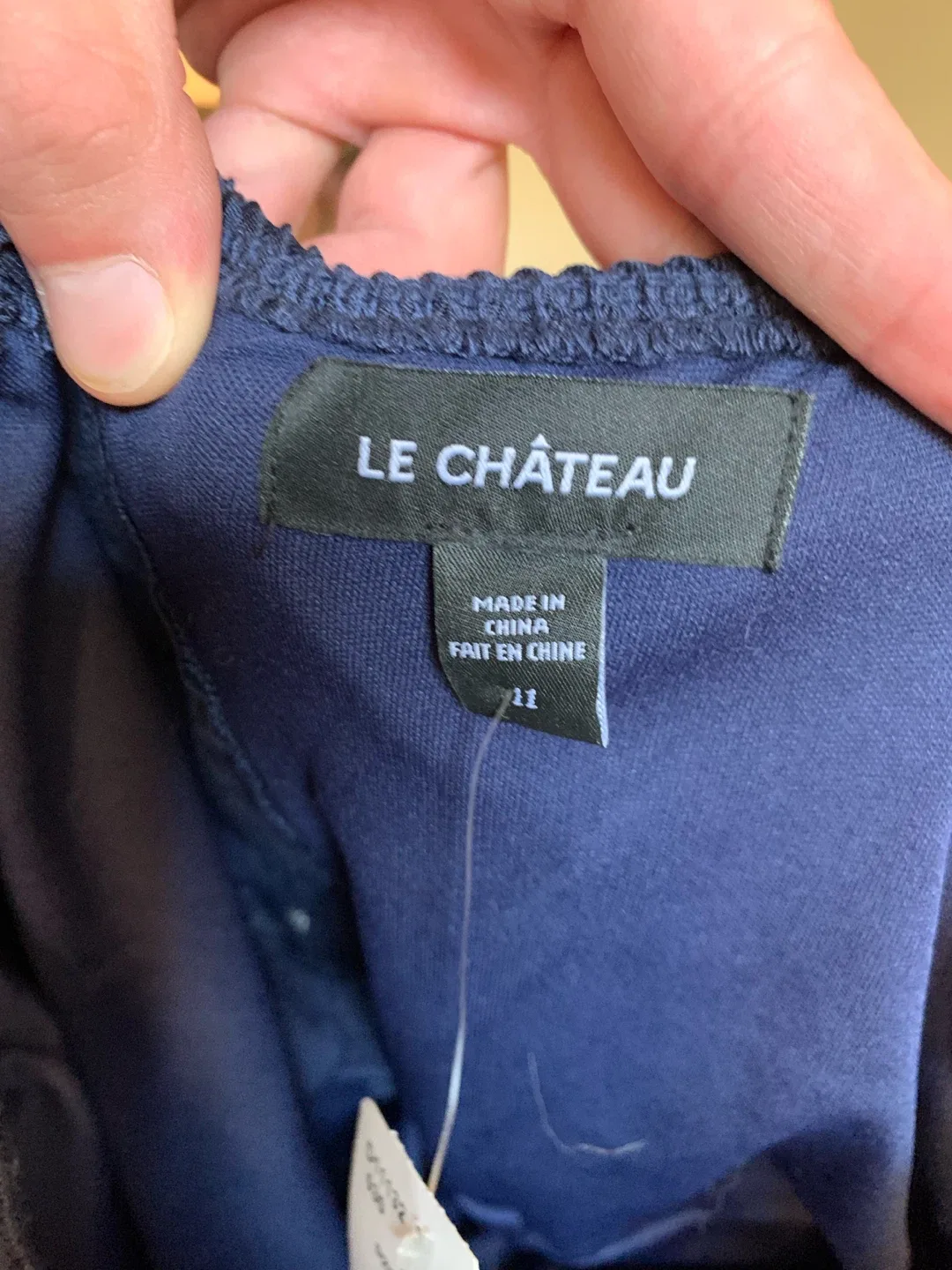 Le Chateau Navy Blue Dress - Size 11 image indicator(3)