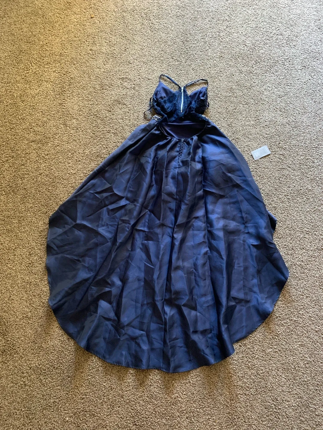 Le Chateau Navy Blue Dress - Size 11 image indicator(2)