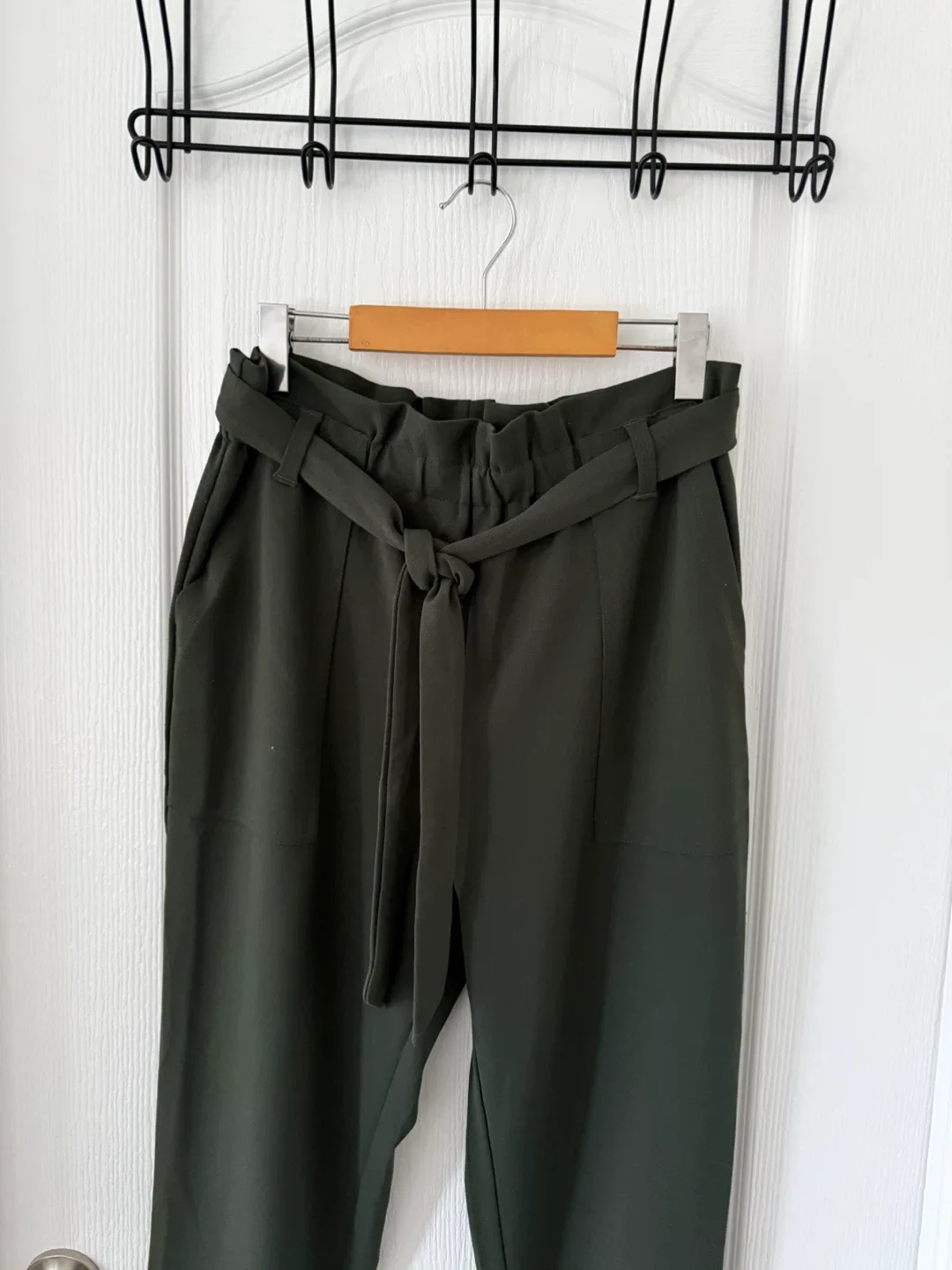 Dark Green Paperbag Pants 🥕 image indicator(2)