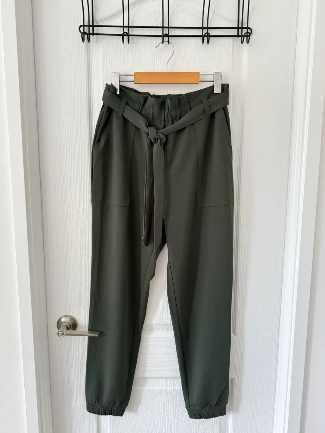 Dark Green Paperbag Pants 🥕 thumbnail