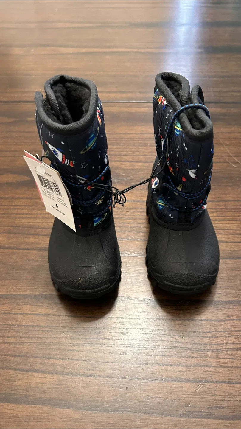 George Size 6 Kids Winter Boots - Space Theme thumbnail