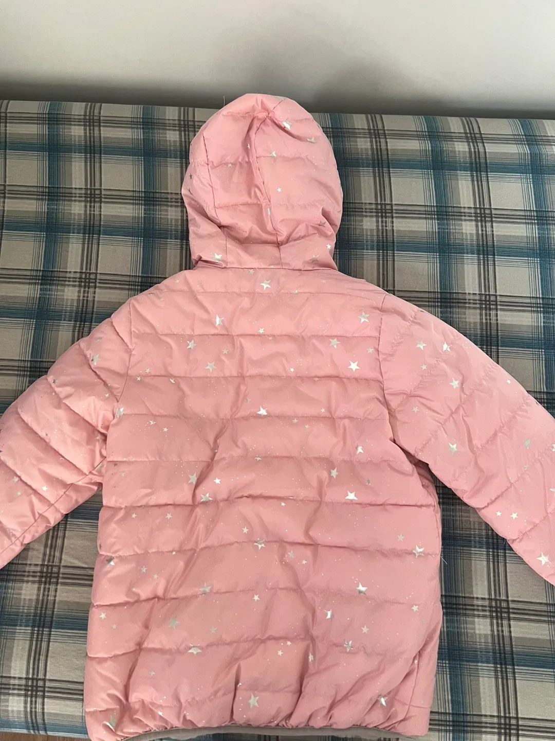 Pink Puffer Jacket with Stars image indicator(3)