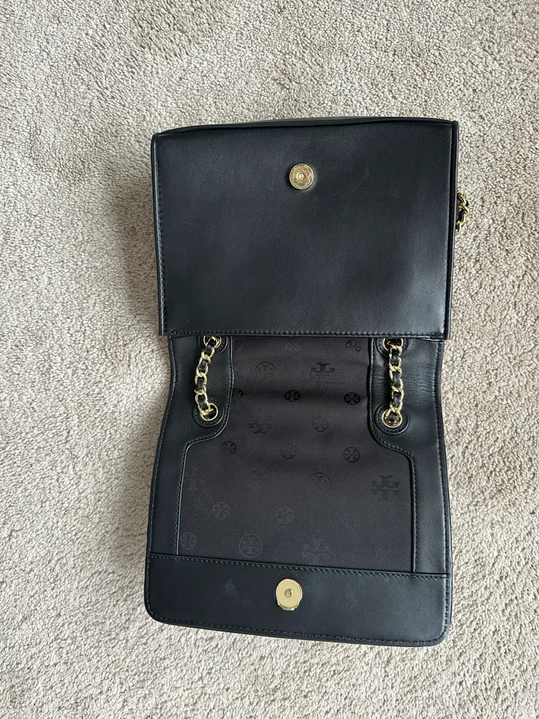 Tory Burch Black Leather Crossbody Bag image indicator(2)