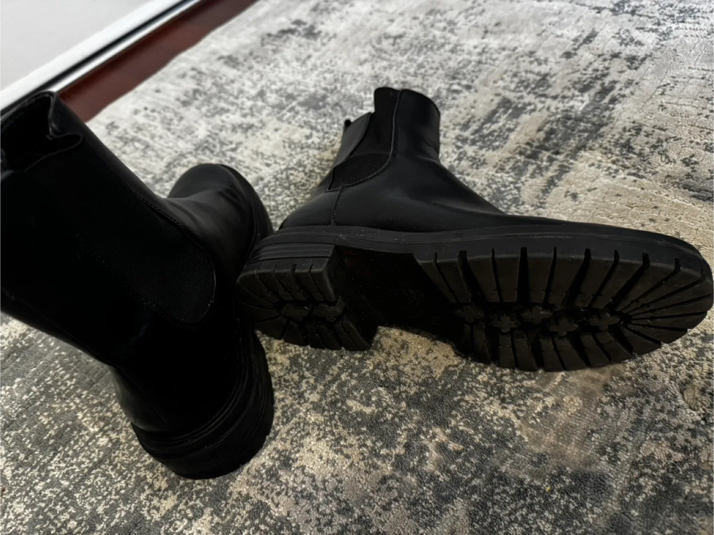 Black leather Boots, Size 6 image indicator(4)