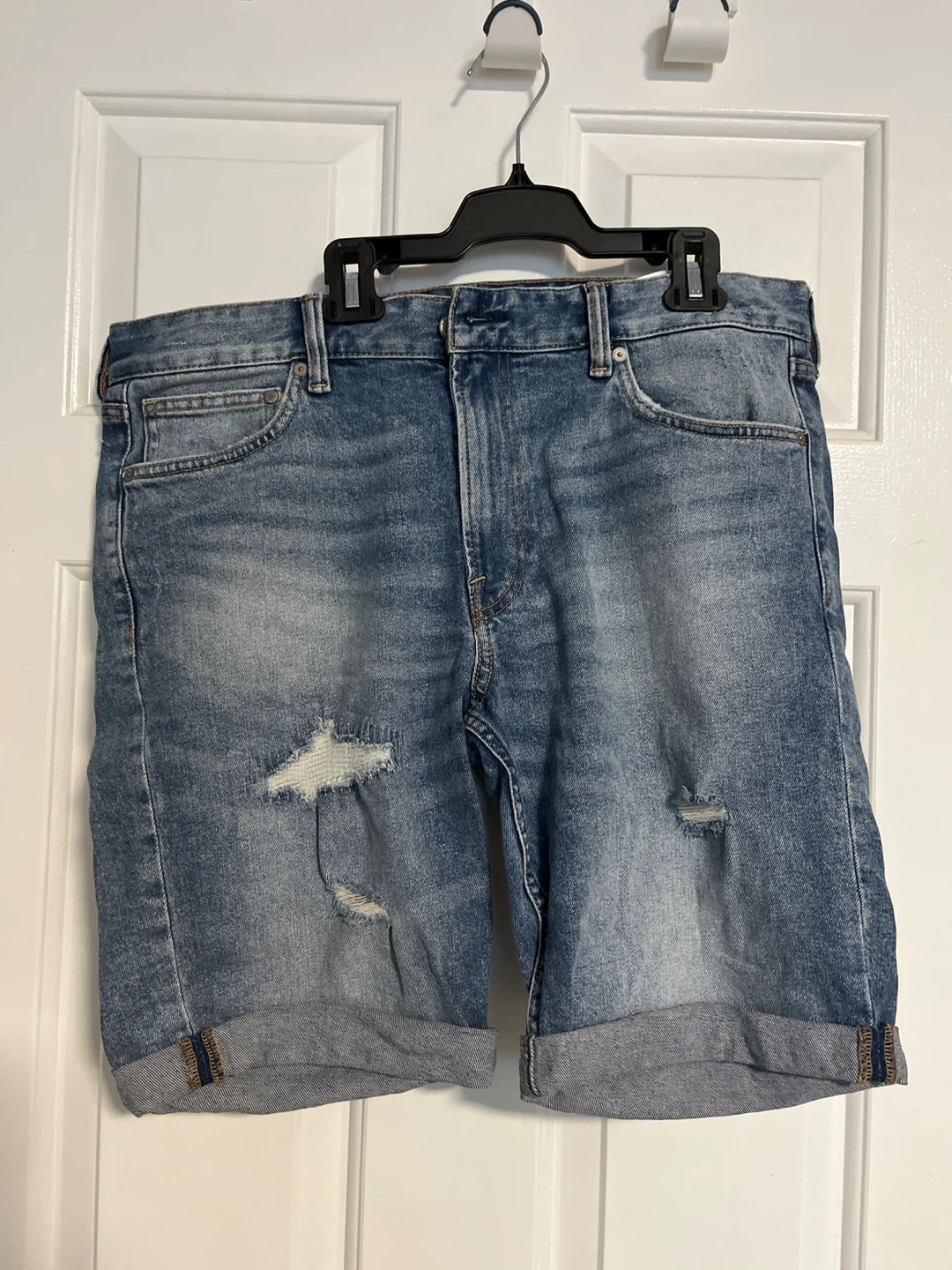 Denim Slim Fit Shorts - Size 34