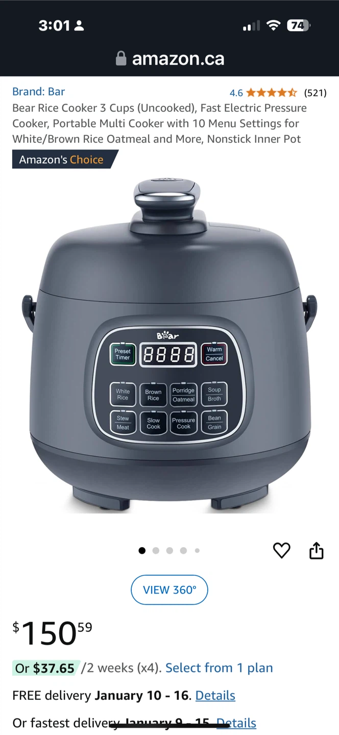 Bear rice cooker/pressure cooker - photo 3