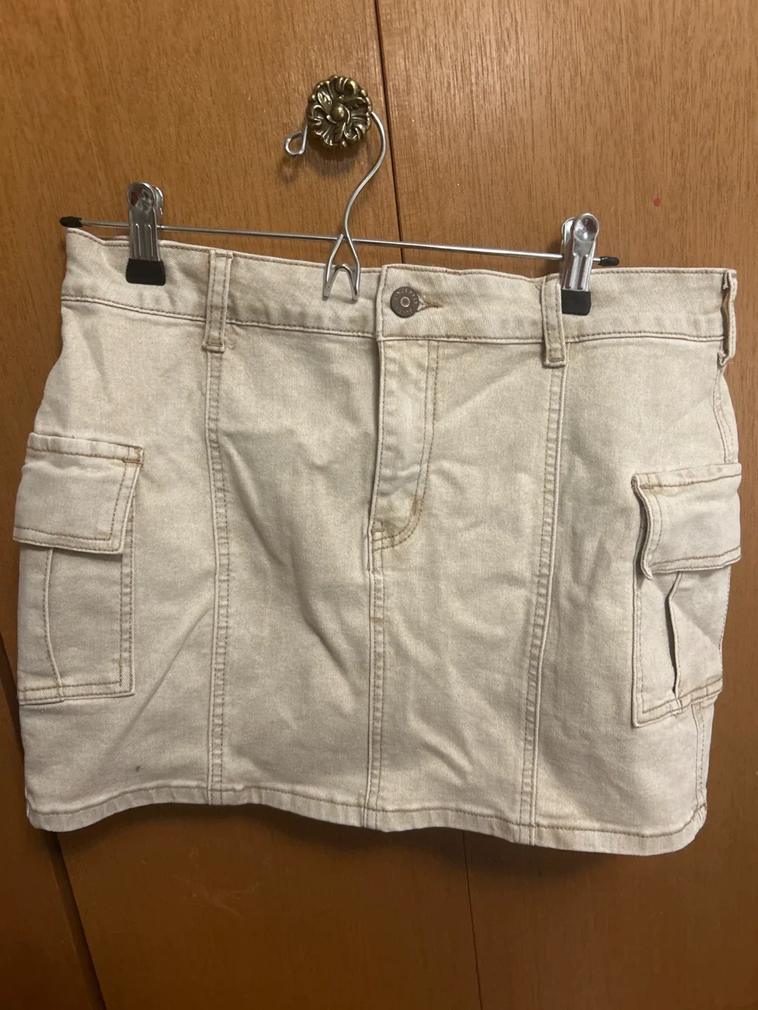 Cargo Mini Skirt - Beige