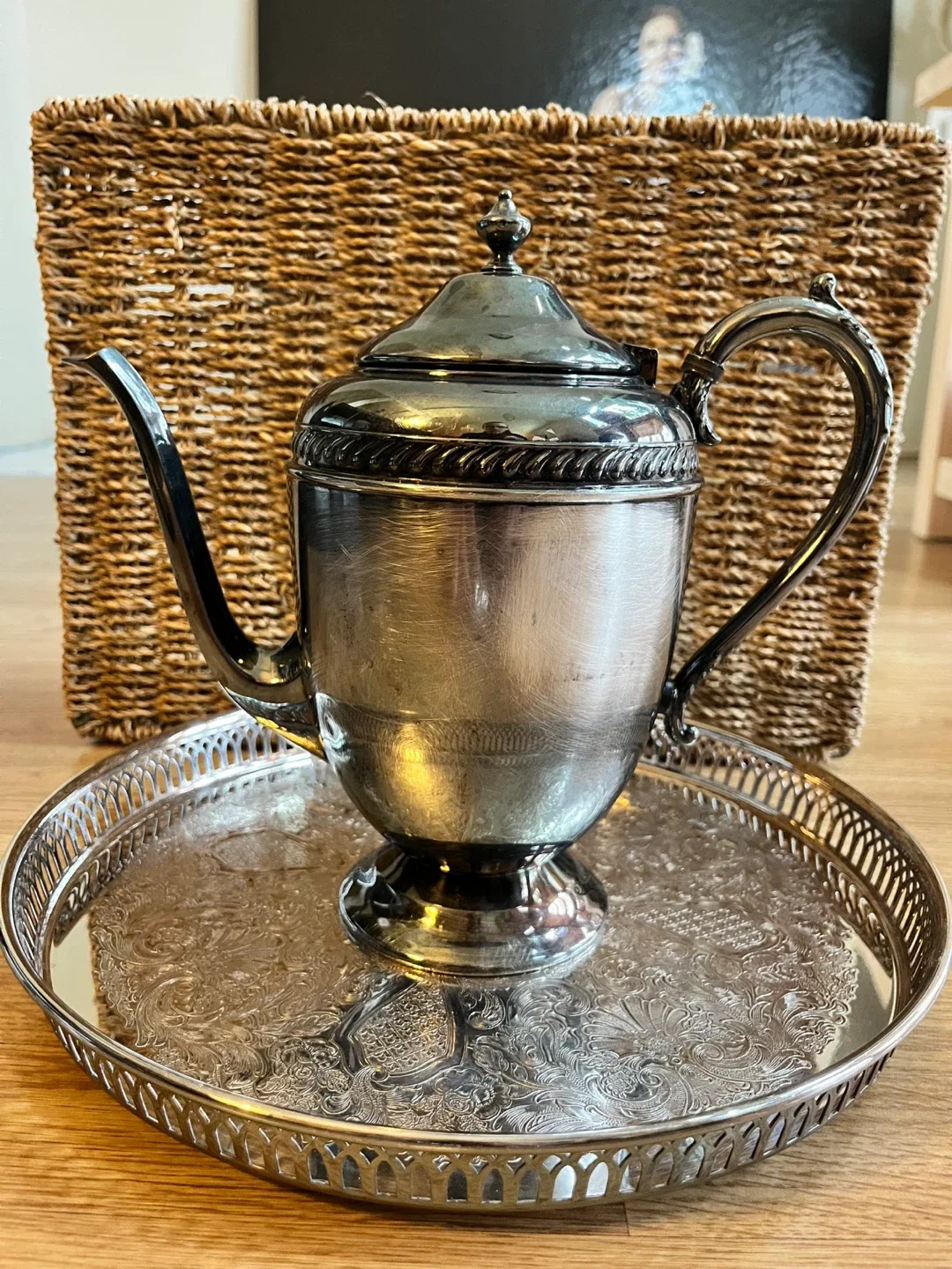 Vintage Silver Plated Tea Pot