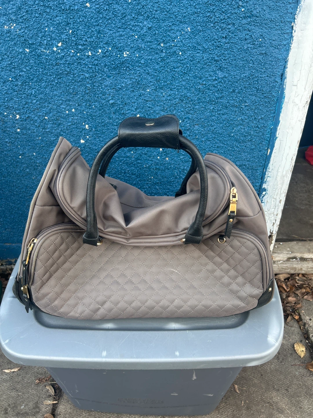 🥕Rolling Duffel Bag - taupe