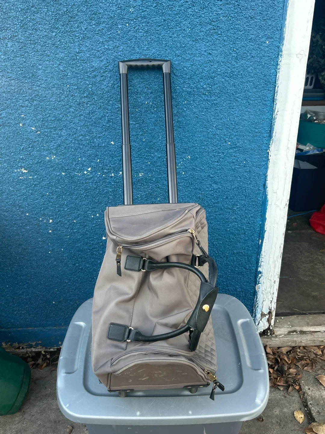 🥕Rolling Duffel Bag - taupe image indicator(2)