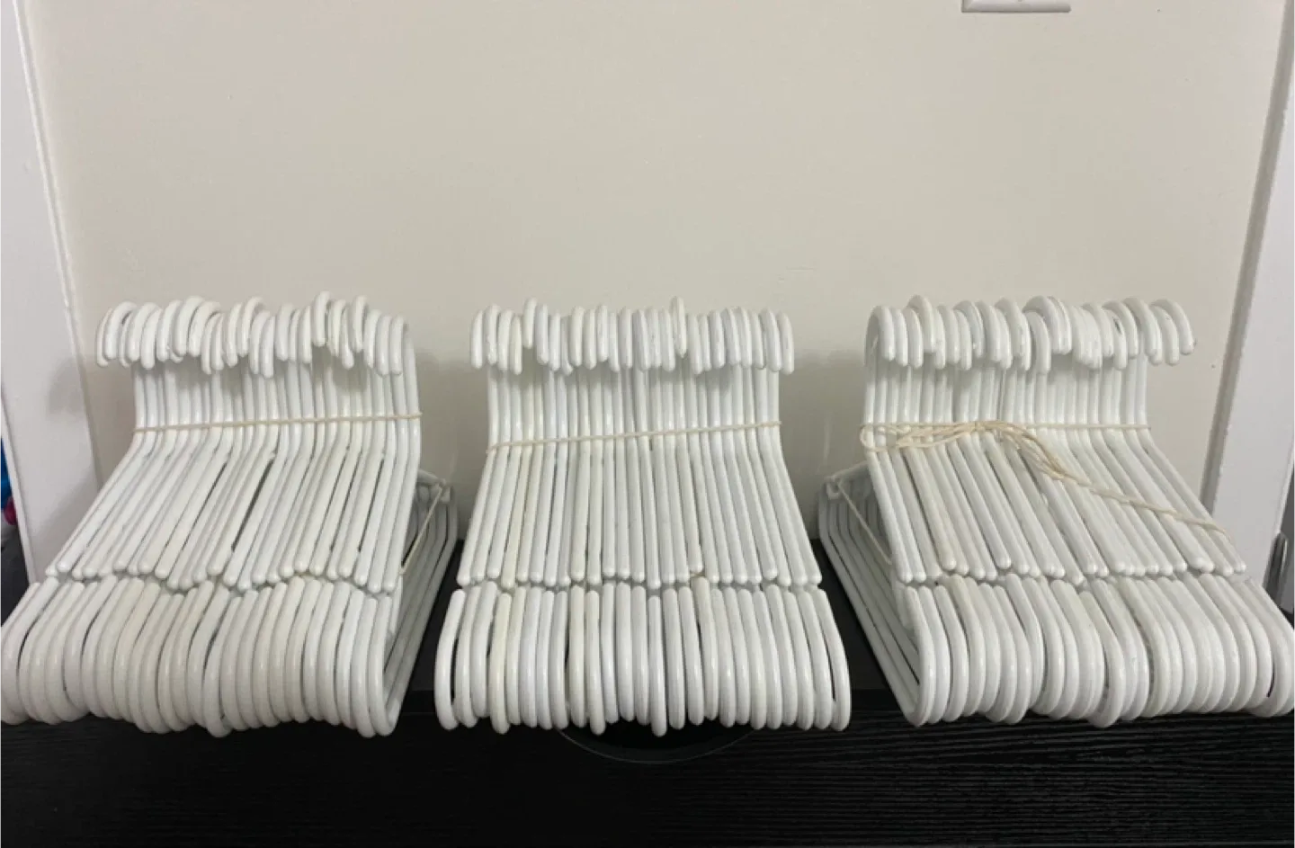 3 sets of 25 Small White Hangers image indicator(2)