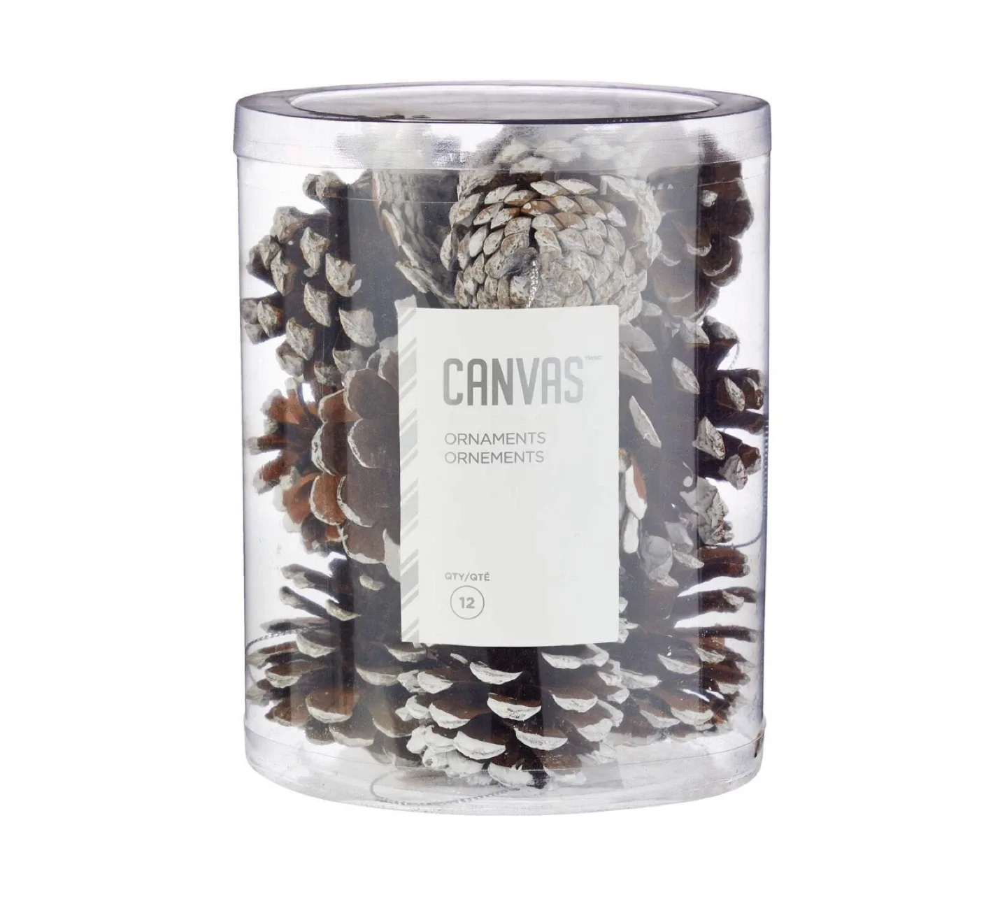Canvas Pinecone Ornaments - Lot of 4 - BN