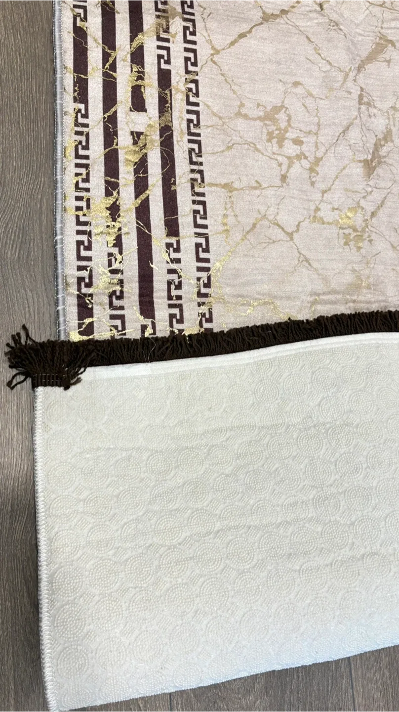 Patterned Area Rug - Beige & Brown image indicator(3)