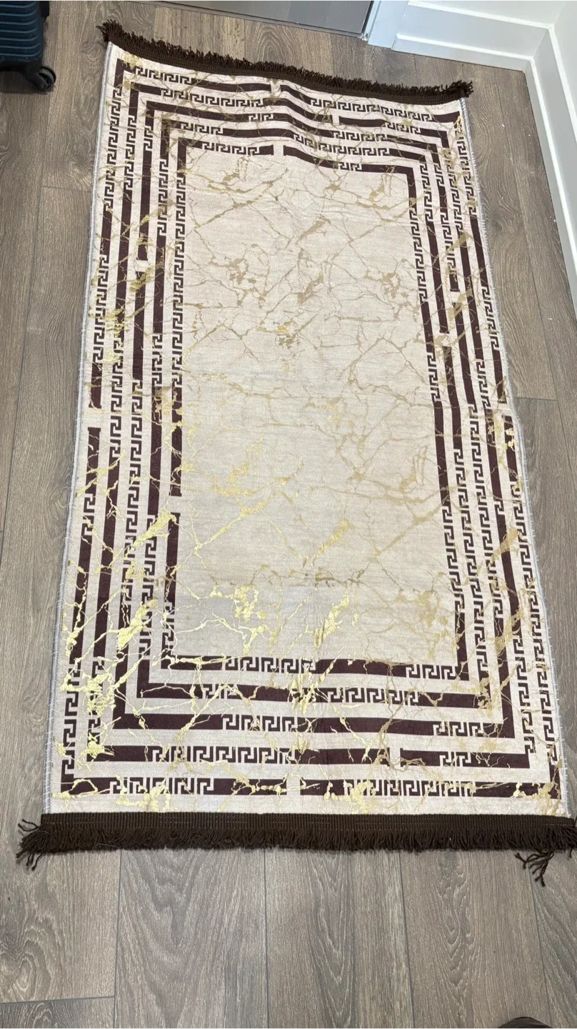 Patterned Area Rug - Beige & Brown image indicator(2)