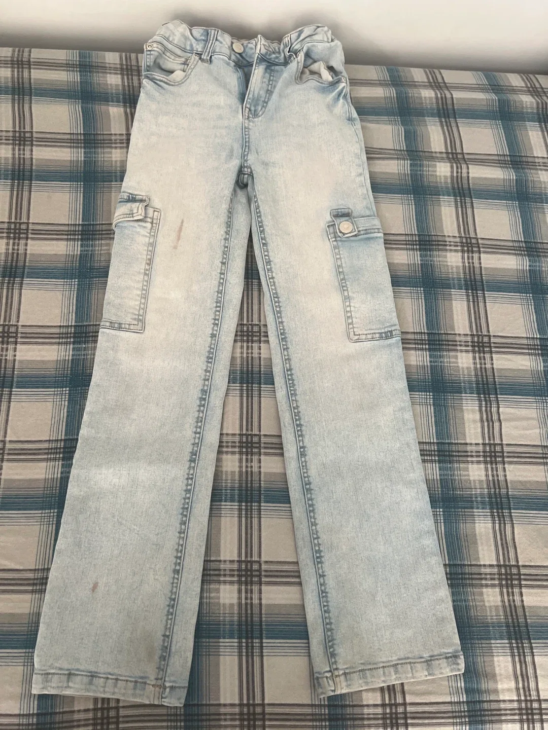 Light Blue Cargo Jeans image indicator(2)