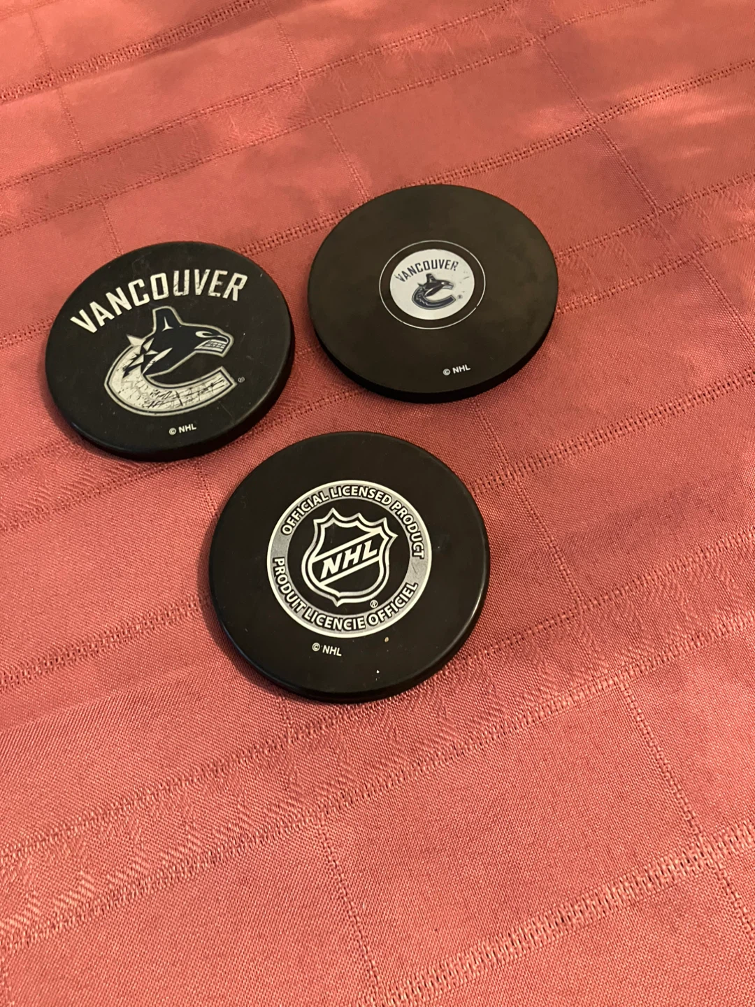 Vancouver Canucks Pucks, Glass, and Towels - photo 2