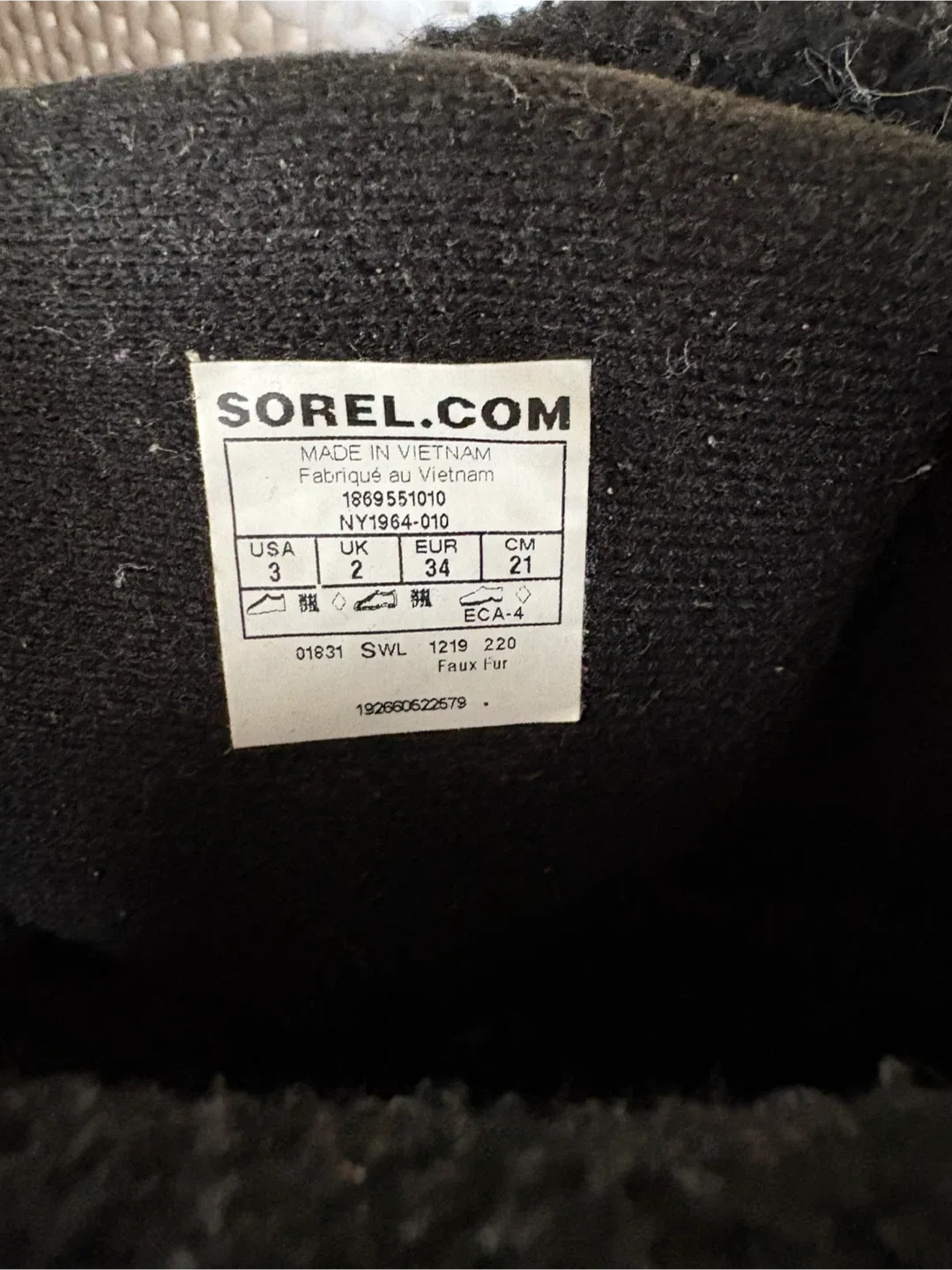 Sorel Winter Boots - Black - Size 3 image indicator(4)