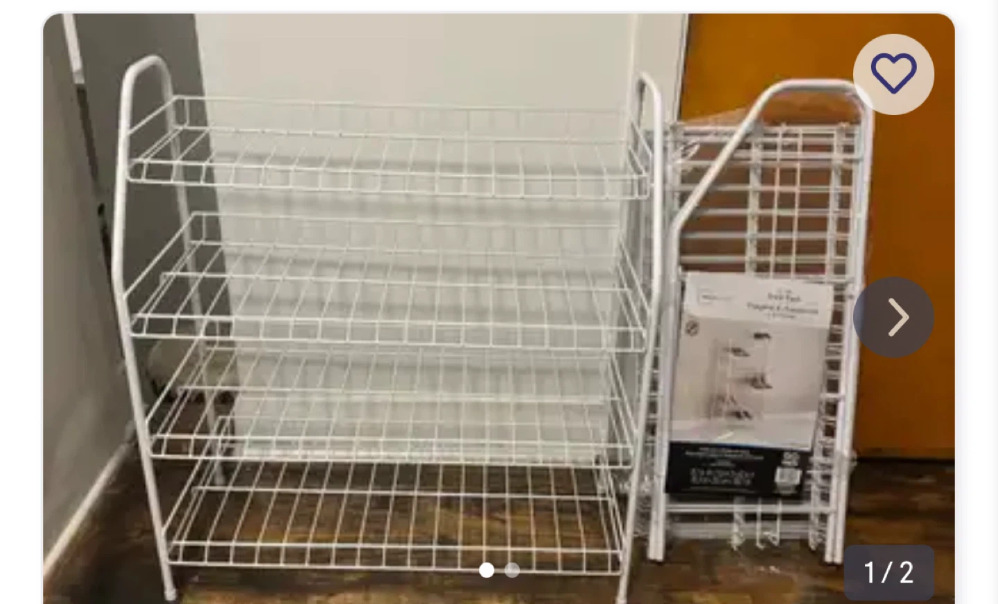 Mainstays 4-Tier Shoe Rack - White - photo 2