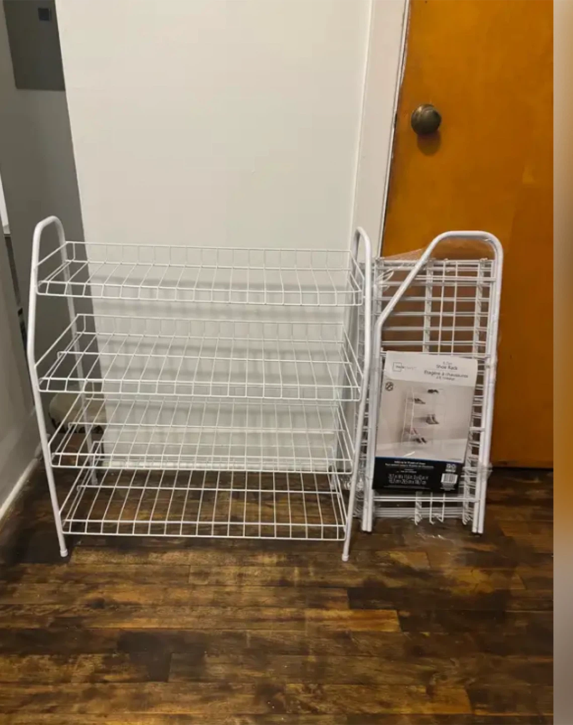 Mainstays 4-Tier Shoe Rack - White