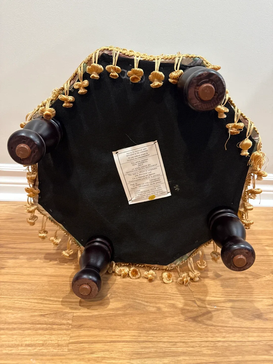 Floral Patterned Footstool Ottoman image indicator(3)