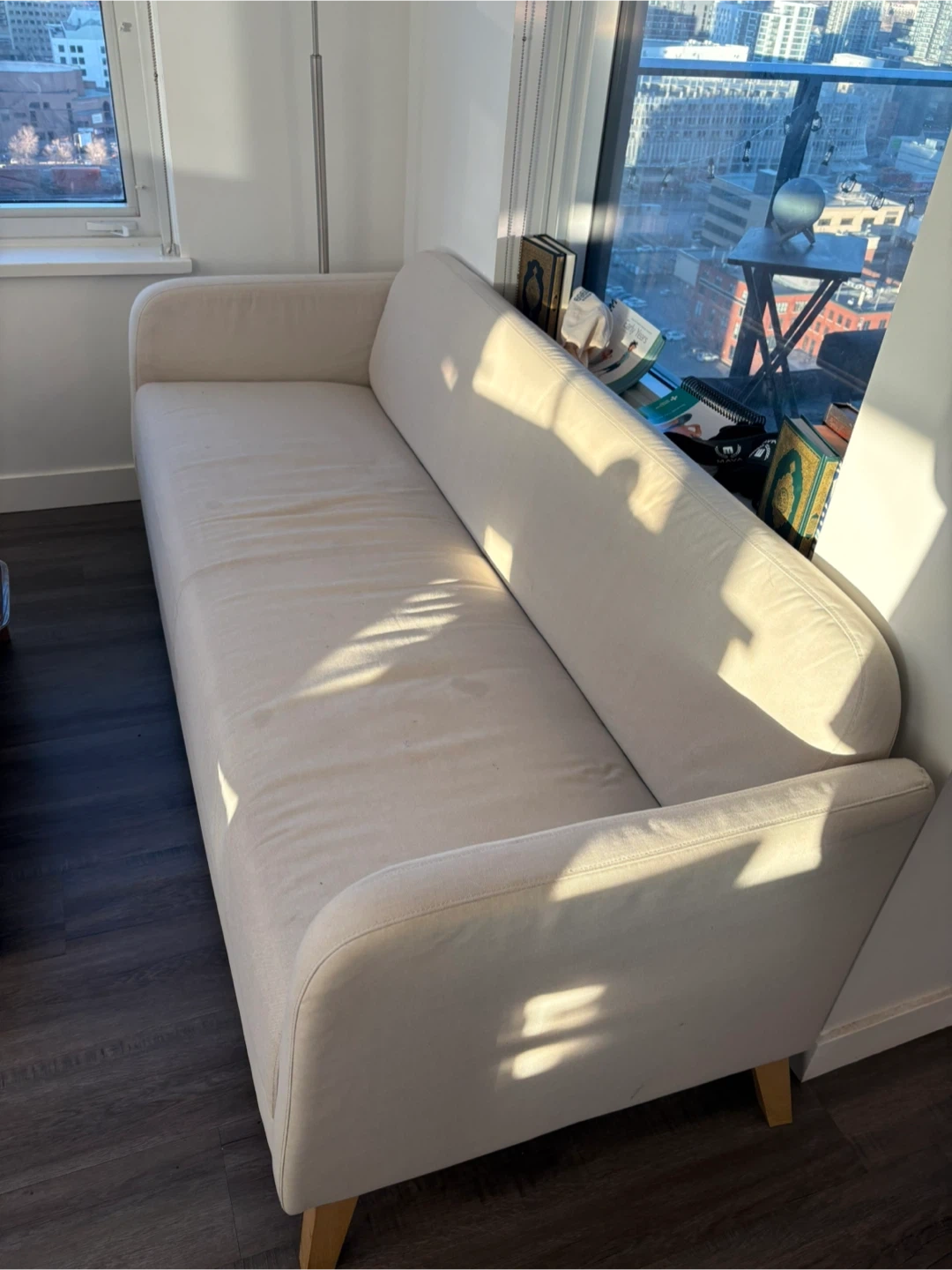 Ikea beige sofa