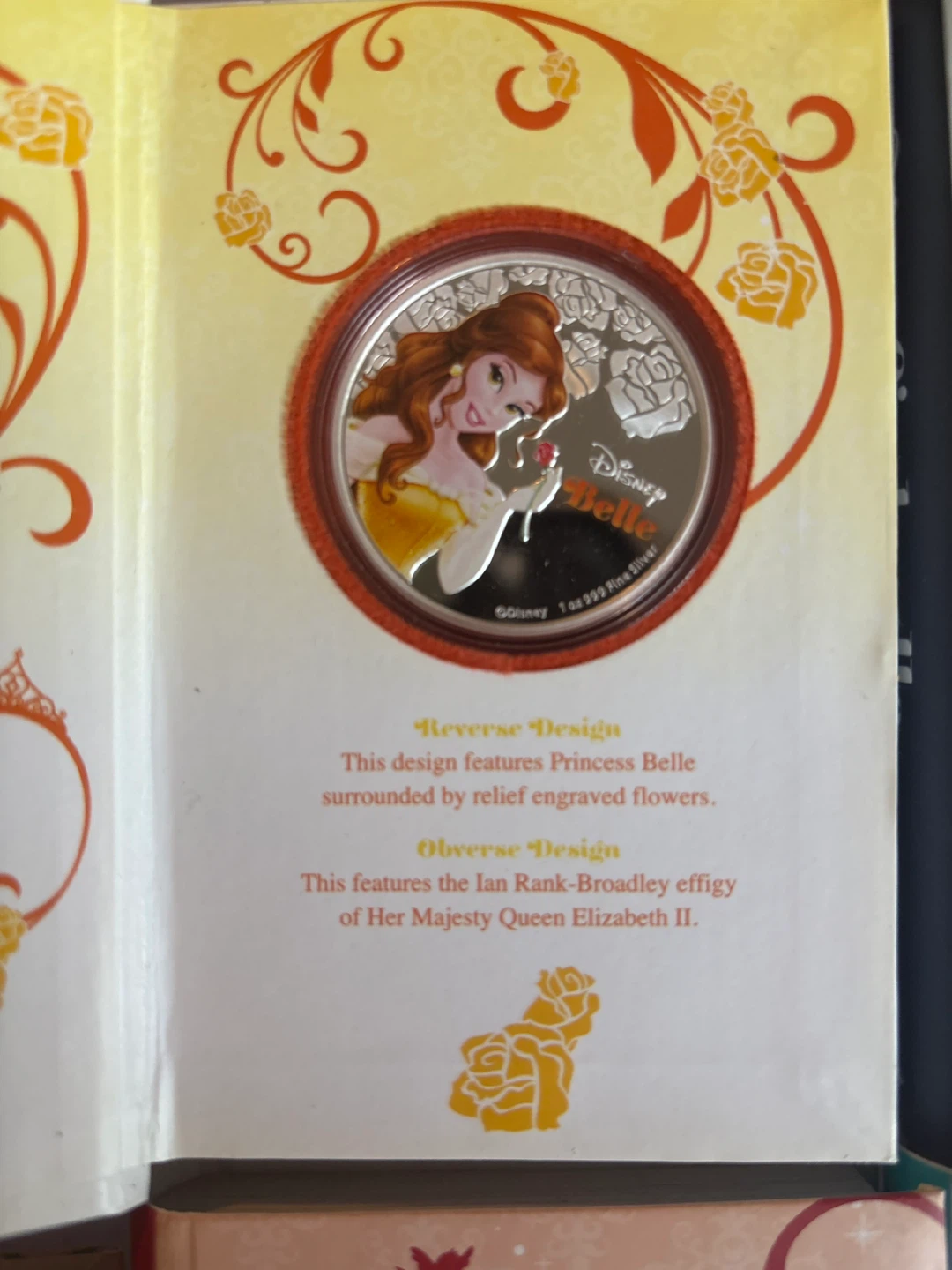Disney Princess 1 oz Silver Coin Limited Edition Set - photo 3